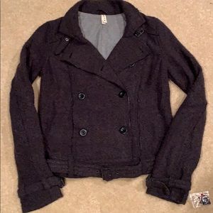 NWT Free People *Rare* Belted Wool Moto Jacket